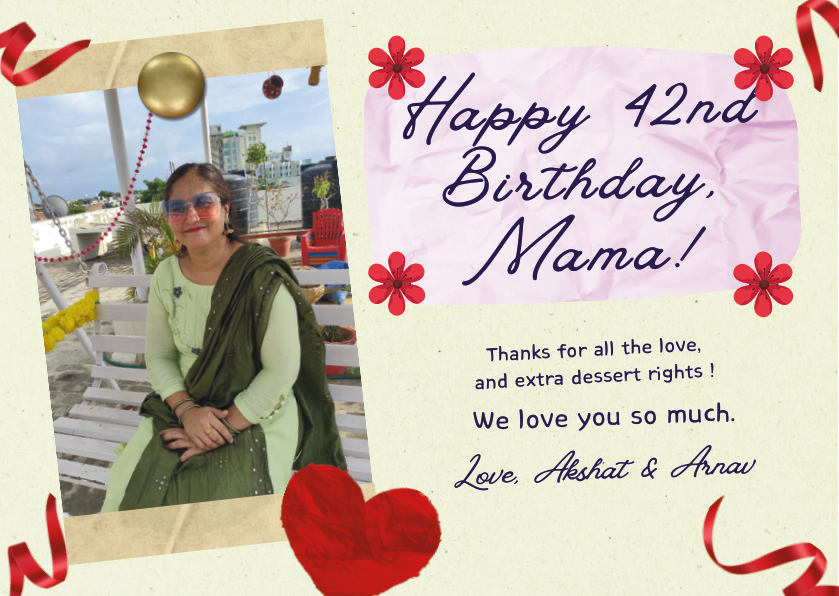 Birthday card for Mama