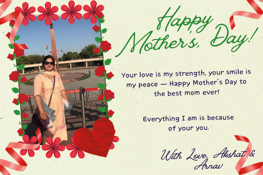 Mother's Day photo card